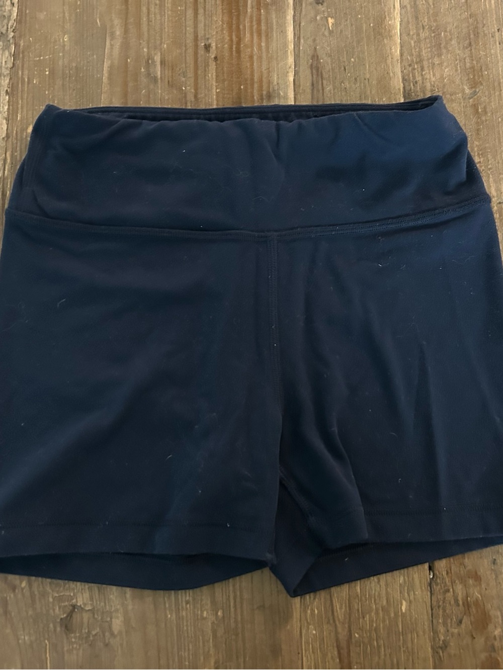 Athleta Girl Navy Chit Chat High-Waist Performance Shorts Large